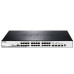 D-Link PROJ SmartPro L2+ Stackable Switch 24x1000Base-T PoE, 4x10GBase-X SFP+, PoE Budget 370W, CLI, RJ45 Console