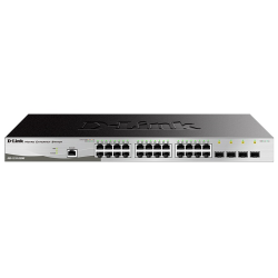 D-Link Managed L2 Metro Ethernet Switch 24x1000Base-T, 4x1000Base-X SFP, Surge 6KV, CLI, RJ45 Console, RPS, Dying Gasp