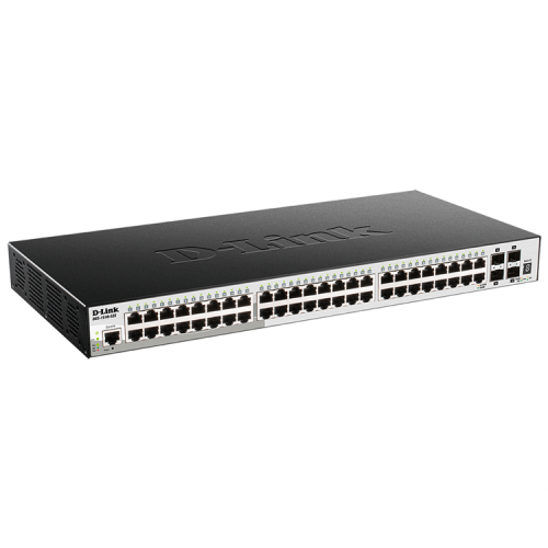 D-Link PROJ SmartPro L2+ Stackable Switch 48x1000Base-T, 4x10GBase-X SFP+, CLI, RJ45 Console