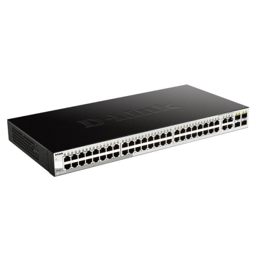 D-Link Managed L2 Switch 48x1000Base-T, 4xCombo 1000Base-T/SFP, Surge 6KV, CLI