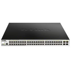 D-Link PROJ Managed L2 Metro Ethernet Switch 48x1000Base-T PoE, 4x1000Base-X SFP, PoE Budget 740W, Surge 6KV, CLI, RJ45 Console, Dying Gasp