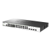 D-Link Managed L2 Metro Ethernet Switch 24x1000Base-X SFP, 4x10GBase-X SFP+, CLI, RJ45 Console, RPS