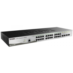 D-Link Managed L2 Metro Ethernet Switch 24x1000Base-T, 4x1000Base-X SFP, Surge 6KV, CLI, RJ45 Console