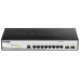 D-Link Managed L2 Metro Ethernet Switch 8x1000Base-T, 2x1000Base-X SFP, Surge 6KV, CLI, RJ45 Console, RPS, Dying Gasp