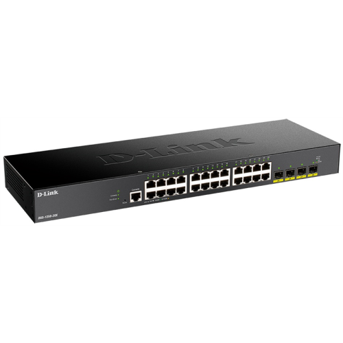 D-Link Smart L2 Switch 24x1000Base-T, 4х10GBase-X SFP+, CLI, RJ45 Console