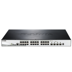 D-Link PROJ SmartPro L2+ Stackable Switch 48x1000Base-T PoE, 4x10GBase-X SFP+, PoE Budget 370W (740W with DPS-700), CLI, RJ45 Console, RPS