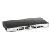 D-Link Managed L2 Switch 24x1000Base-T PoE, 4x1000Base-X SFP,  PoE Budget 193W, Surge 6KV, CLI, RJ45 Console, RPS, Dying Gasp