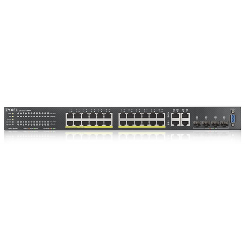 L2 коммутатор PoE+ Zyxel NebulaFlex Pro GS2220-28HP, rack 19