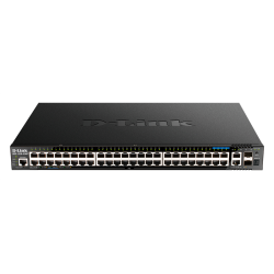 D-Link PROJ Managed L3 Stackable Switch 44x1000Base-T PoE, 4x2.5GBase-T PoE, 2x10GBase-T, 2x10GBase-X SFP+, PoE Budget 370W (740W with DPS-700), CLI, RJ45 Console, RPS