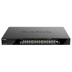 D-Link PROJ Managed L3 Stackable Switch 20x1000Base-T PoE, 4x2.5GBase-T PoE, 2x10GBase-T, 2x10GBase-X SFP+, PoE Budget 370W (740W with DPS-700), CLI, RJ45 Console, RPS