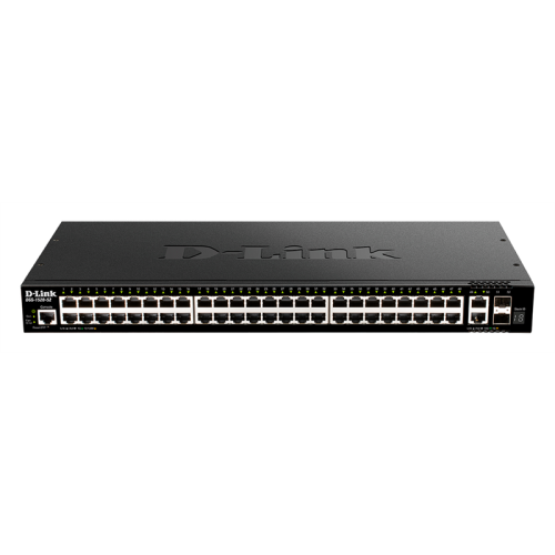 D-Link PROJ Managed L3 Stackable Switch 48x1000Base-T, 2x10GBase-T, 2x10GBase-X SFP+, CLI, 1000Base-T Management, RJ45 Console