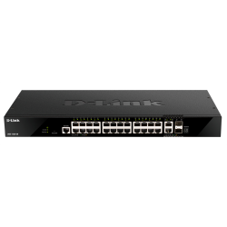 D-Link PROJ Managed L3 Stackable Switch 24x1000Base-T, 2x10GBase-T, 2x10GBase-T, 2x10GBase-X SFP+, CLI, 1000Base-T Management, RJ45 Console