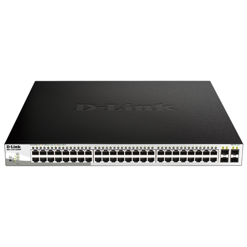 D-Link PROJ Smart L2 Switch 48х1000Base-T PoE, 4х1000Base-X SFP, PoE Budget 740W, Compact CLI