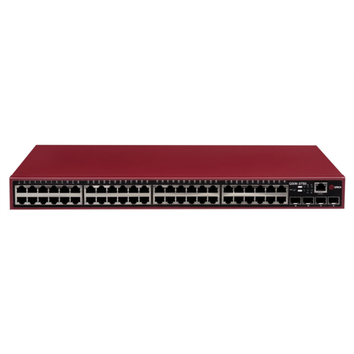 QTECH Реестр МПТ Управляемый коммутатор уровня L2+, 48 портов 10/100/1000BASE-T, 4 порта 100/1000BASE-X SFP, встроенный БП, 100-240В AC