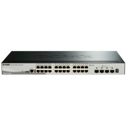 D-Link PROJ SmartPro L2+ Stackable Switch 24x1000Base-T, 4x10GBase-X SFP+, CLI, RJ45 Console
