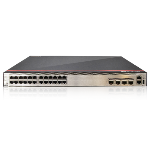 HUAWEI S5736-S24UM4XC base (24*100M/1G Ethernet ports, optional RTU upgrade to 2.5/5/10G, 4*10GE SFP+ ports, 1*expansion slot, PoE++) + Basic Software + 1000W AC