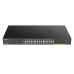 D-Link PROJ Smart L2 Switch 24x1000Base-T PoE, 4х10GBase-X SFP+, PoE Budget 370W, CLI, RJ45 Console