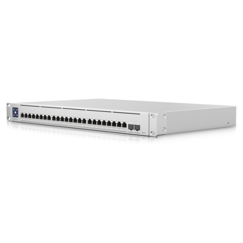Ubiquiti Switch Enterprise XG 24 Layer 3 switch with (24) 10GbE RJ45 ports and (2) 25G SFP28 ports