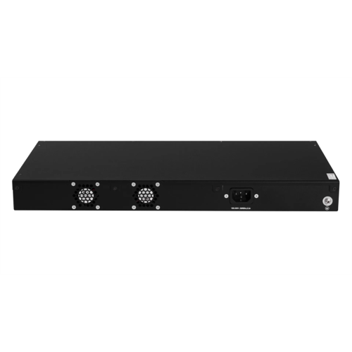 QTECH Реестр МПТ Управляемый коммутатор уровня L3 с поддержкой PoE 802.3af/at, 24 порта 10/100/1000BASE-T PoE, 4 порта 10GbE SFP+, встроенный БП, 100-240В AC