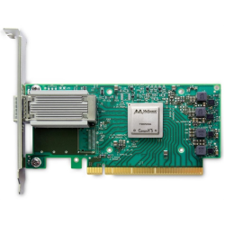 Mellanox ConnectX-5 EN network interface card, 100GbE single-port QSFP28, PCIe Gen 3.0 x16, tall bracket, 1 year