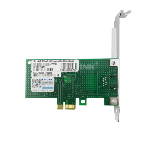 LR-Link NIC PCIe x1, 1 x 1G, Base-T, Intel I210 chipset (FH+LP)