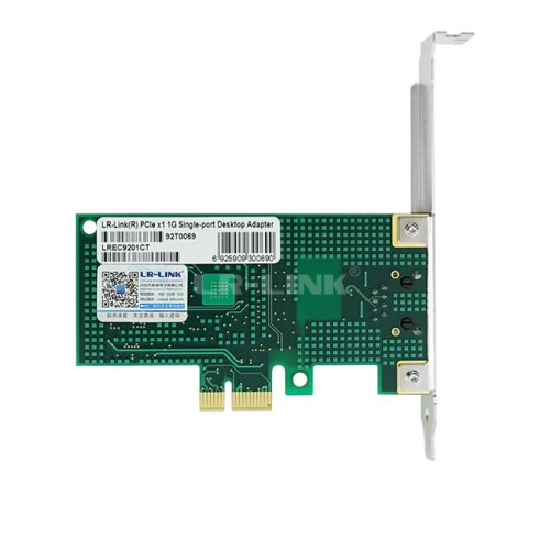 LR-Link NIC PCIe x1, 1 x 1G, Base-T, Intel 82574 chipset (FH+LP)