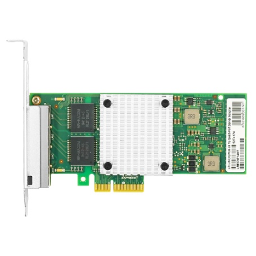 LR-Link NIC PCIe x4, 4 x 1G, Base-T, Intel I350 chipset (FH+LP)