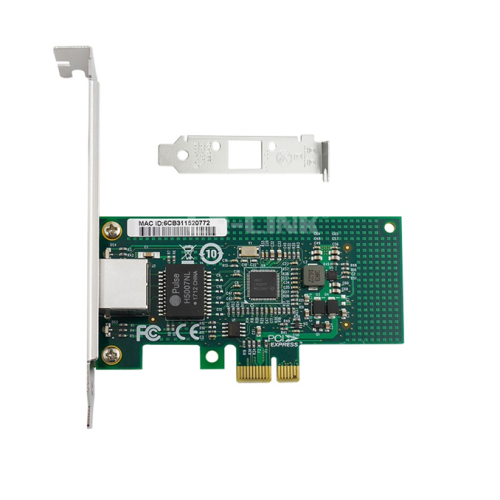 LR-Link NIC PCIe x1, 1 x 1G, Base-T, Intel I210 chipset (FH+LP)
