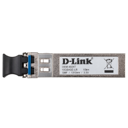 D-Link SFP+ Transceiver, 10GBase-LR, Duplex LC, 1310nm, Single-mode, 10KM