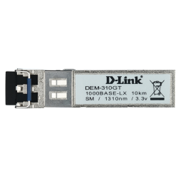 D-Link SFP Transceiver, 1000Base-LX, Duplex LC, 1310nm, Single-mode, 10KM