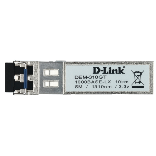 D-Link SFP Transceiver, 1000Base-LX, Duplex LC, 1310nm, Single-mode, 10KM