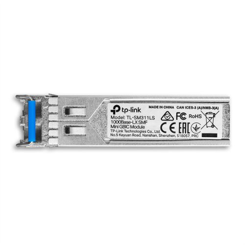 TP-Link SM311LS, Гигабитный SFP-модуль, одномодовый, MiniGBIC, интерфейс LC, расстояние 20км, длина волны 1310нм