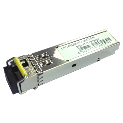 Модуль SFP WDM 1.25G, 1550nm / 1310nm, 40 km, LC, DDM, Cisco