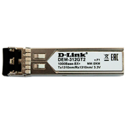 D-Link SFP Transceiver, 1000Base-SX+, Duplex LC, 1310nm, Multi-mode, 2KM