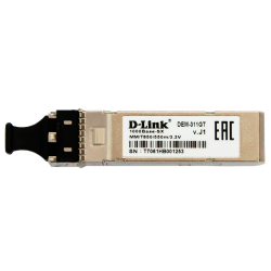 D-Link SFP Transceiver, 1000Base-SX, Duplex LC, 850nm, Multi-mode, 550M