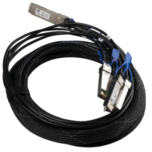 MikroTik XQ+BC0003-XS+ - 100G DAC cable QSFP28 to 4x SFP28, 3m