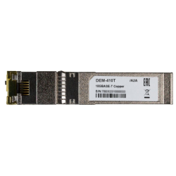 D-Link SFP+ Transceiver, 10GBase-T, RJ45, 80M