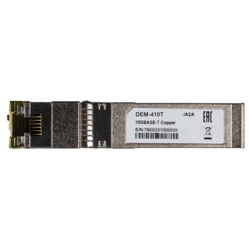 D-Link SFP+ Transceiver, 10GBase-T, RJ45, 80M