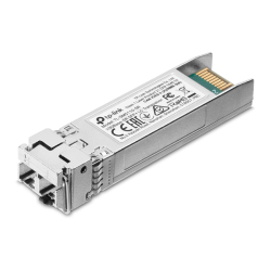 TP-Link SM5110-SR, SFP+ модуль 10 Гбит/с, разъём LC, 50/125 мкм или 62,5/125 мкм многомод, длина волны 850 нм, дальность до 300 м.