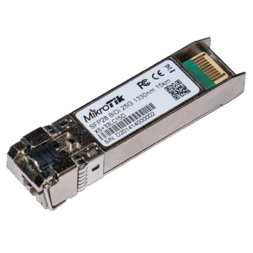 MikroTik Pair of bidirectional SFP 1G / SFP+ 10G / SFP28 25G 15km modules (T1270nm/R1330nm, Single LC-connector + T1330nm/R1270nm, Single LC-connector)