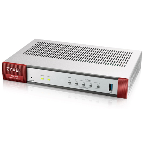 Межсетевой экран Zyxel ATP100, 1xWAN GE, 1xOPT GE (LAN/WAN), 3xLAN/DMZ GE, 1xUSB3.0, AP Controller (8/24), NebulaFlex Pro, с подпиской Gold на 1 год (AS, AV, CF, IDP/DPI, Sandboxing, SecuReporter, Sec