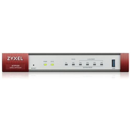 Беспроводной межсетевой экран Zyxel ATP100W, 2xWAN GE (1xRJ-45 и 1xSFP), 1xOPT GE (LAN/WAN), 3xLAN/DMZ GE, 802.11a/b/g/n/ac (2,4 и 5 ГГц), 1xUSB3.0, AP Controller (8/24), NebulaFlex Pro, с подпиской G