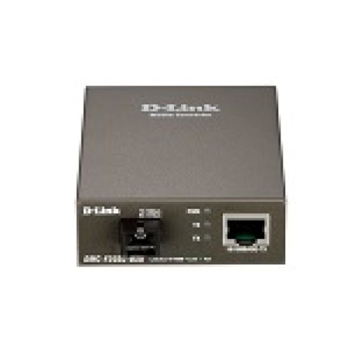 D-Link WDM Media Converter 100Base-TX to 100Base-FX, SC, Single-mode,  Tx: 1310nm, Rx: 1550nm, 20KM, Stand-alone