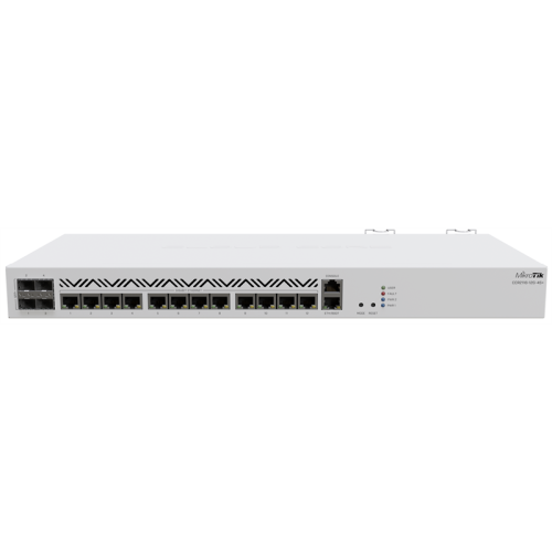 MikroTik Cloud Core Router 2116-12G-4S+ with Amazon Annapurna Labs Alpine v3 AL73400 CPU (16-cores, 2GHz per core), 16GB RAM, 4xSFP+ cage, 13xGbit LAN, 1U rackmount case, (repl.CCR1036-12G-4S)