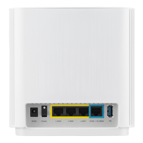 ASUS XT9 (W-2-PK) // AX7800 // 2 pack  // 574 + 4804Mbps, 2,4 + 5 gGz, white ; 90IG0740-MO3B40