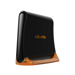 MikroTik hAP mini with 650MHz CPU, 32MB RAM, 3xLAN, built-in 2.4Ghz 802.11b/g/n 2x2 two chain wireless with integrated antennas, RouterOS L4, tower case, PSU