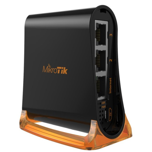 MikroTik hAP mini with 650MHz CPU, 32MB RAM, 3xLAN, built-in 2.4Ghz 802.11b/g/n 2x2 two chain wireless with integrated antennas, RouterOS L4, tower case, PSU