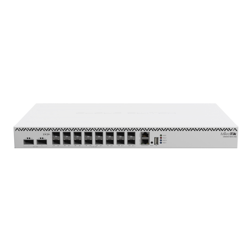 MikroTik Cloud Router Switch 518-16XS-2XQ, 2x 100 Gigabit QSFP28 ports and 16x 25 Gigabit SFP28 ports,4 fans, 2 PSU