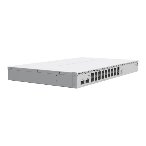 MikroTik Cloud Router Switch 518-16XS-2XQ, 2x 100 Gigabit QSFP28 ports and 16x 25 Gigabit SFP28 ports,4 fans, 2 PSU