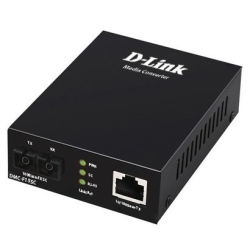 D-Link Media Converter 100Base-TX to 100Base-FX, SC, Single-mode, 1310nm, 15KM, Stand-alone